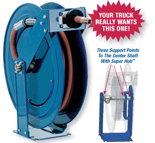 3/8 x 50 ft Coxreels Vehicle Mounted Hose Reel